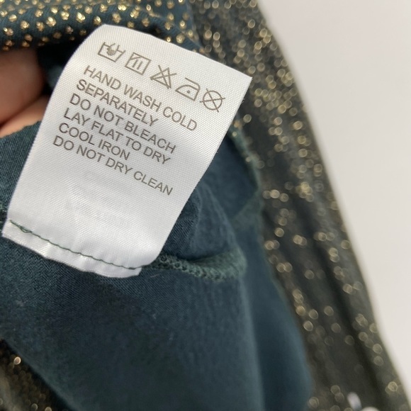 Chaser Glitter Flounce Top Bell Sleeves Sz S - Picture 10 of 11